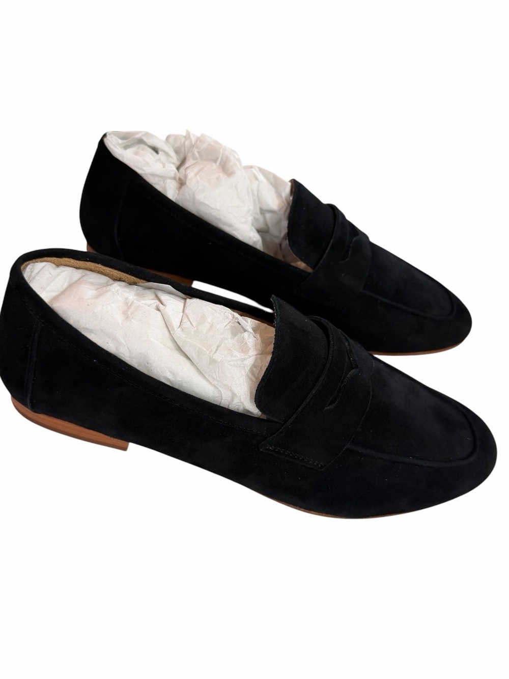 Quince Black Italian Suede Penny Loafer - Women’s size 8.5